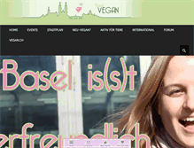 Tablet Screenshot of basel-vegan.ch